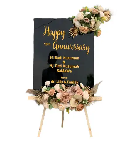 Papan Bunga Akrilik Pangkung Karung